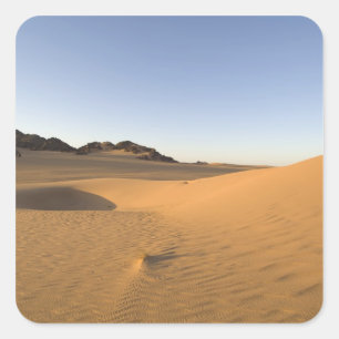 Akakus, Sahara desert, Fezzan, Libya. Square Sticker
