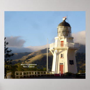 Akaroa Lighthouse Poster