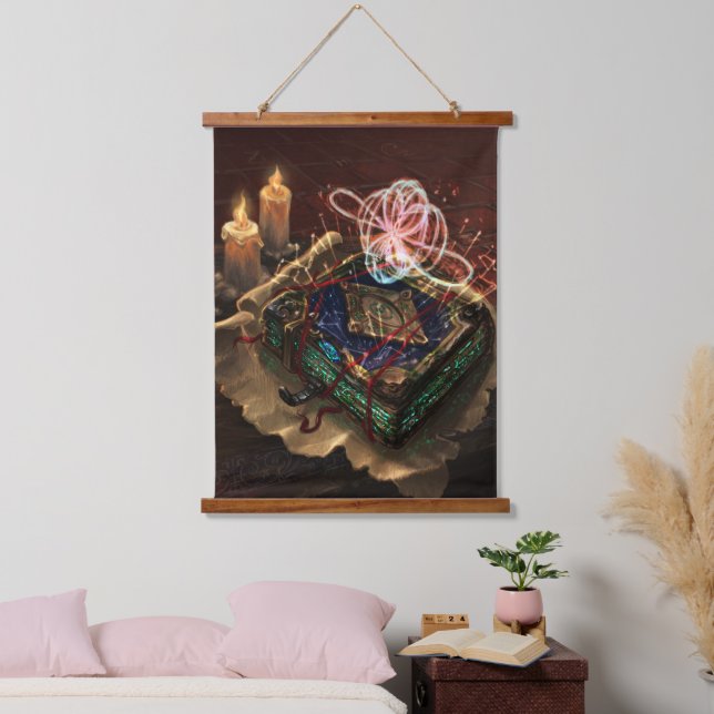 Akasha Codex - mystical esoteric fantasy art Hanging Tapestry (Bedroom)