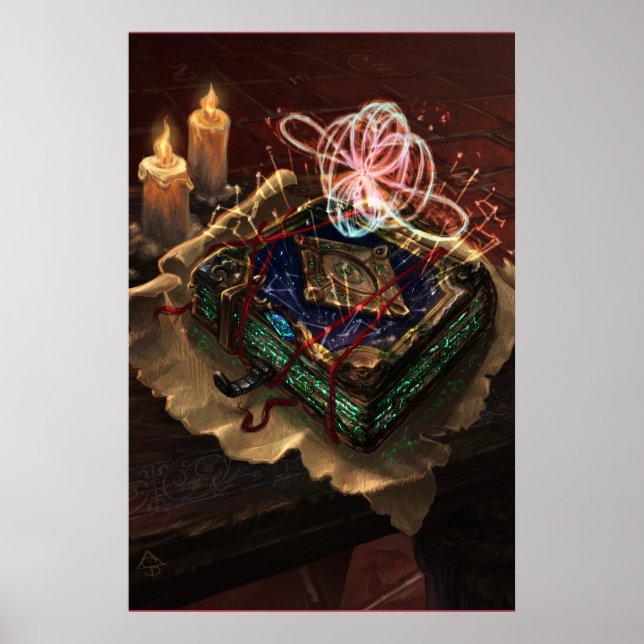 Akasha Codex - mystical esoteric fantasy art Poster (Front)