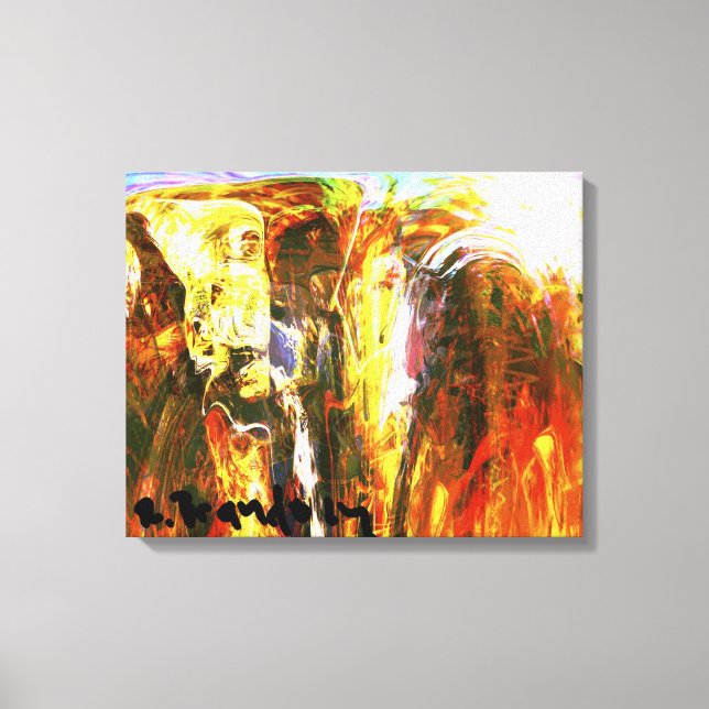 "Akashic Records Librarian" Gallery Wrapped Canvas (Front)