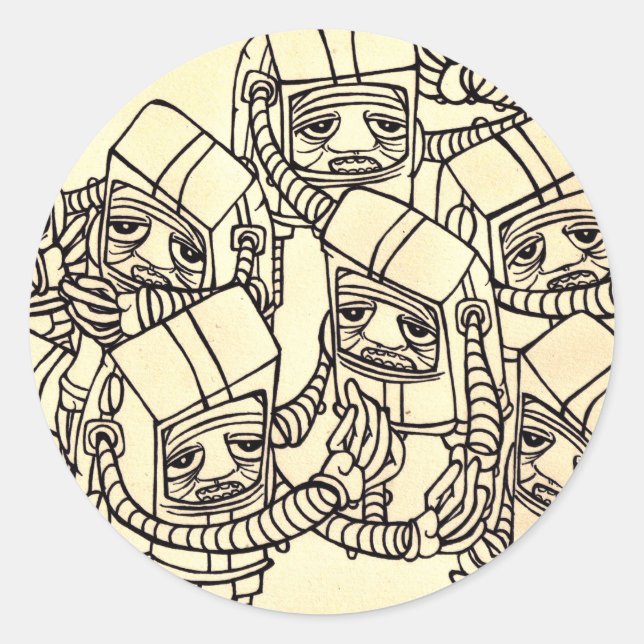 AKAYO1 CLASSIC ROUND STICKER (Front)