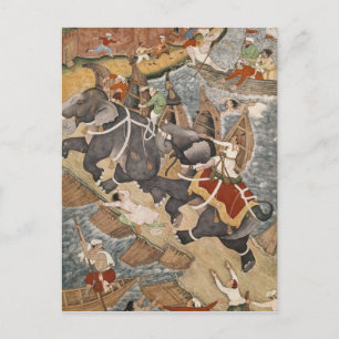 Akbar Tames the Savage Elephant, Hawa'i Postcard