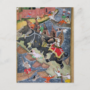 Akbar tames the Savage Elephant, Hawa'i Postcard