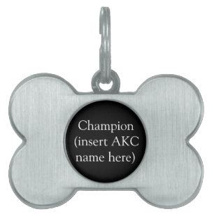 AKC Champion Personalised Tag