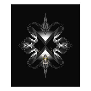 Akcenought Emblem On Black by Xzendor7 Photo Print
