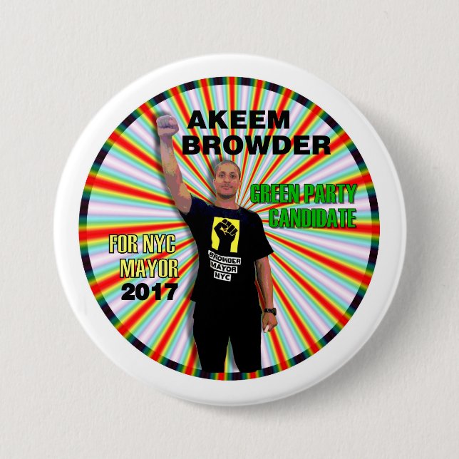 Akeem Browder for NYC Mayor 7.5 Cm Round Badge (Front)
