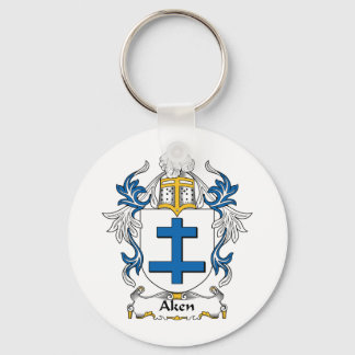 Aken Family Crest Key Ring