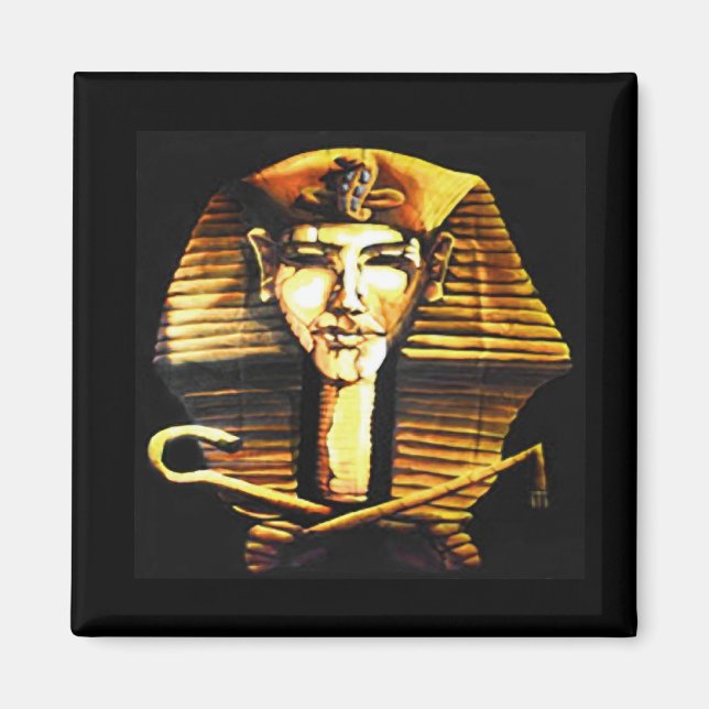 Akhenaten Egyptian Pharaoh Death Mask Magnet (Front)