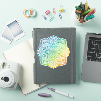 Aki Mandala Custom-Cut Vinyl Sticker