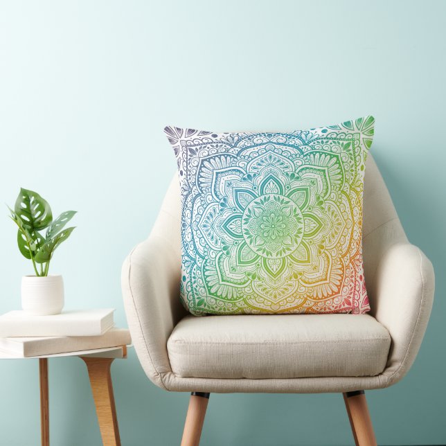 Aki Mandala Throw Pillow (Chair)