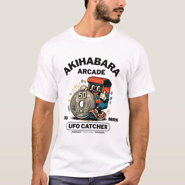 Akihabara arcade UFO catcher T-Shirt (Front)