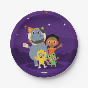 Akili and Friends Halloween Paper Plates