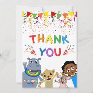 Akili & Friends Thank You Card (Vertical)