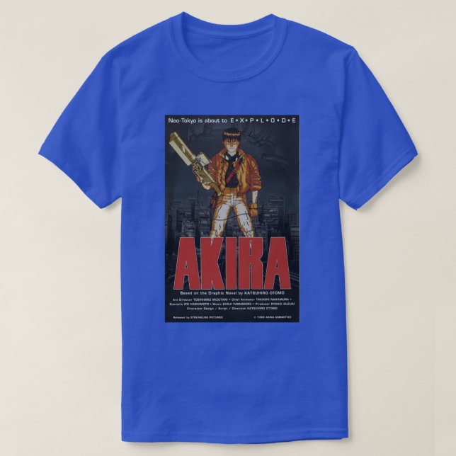 Akira 1988 Katsuhiro Otomo  movie T-Shirt (Design Front)