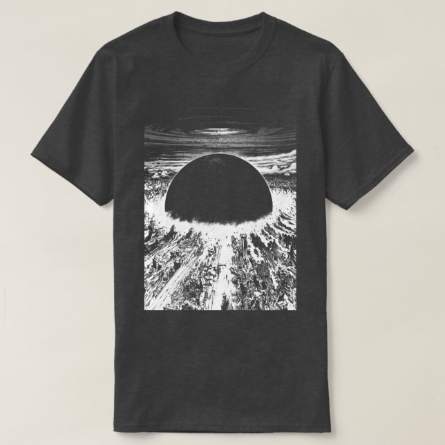 Akira Cyberpunk City Explosion T-Shirt (Design Front)