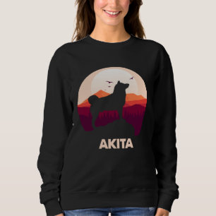 Akita and Moon Halloween Sweatshirt