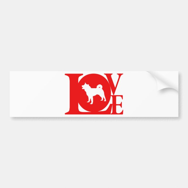 Akita Bumper Sticker (Front)