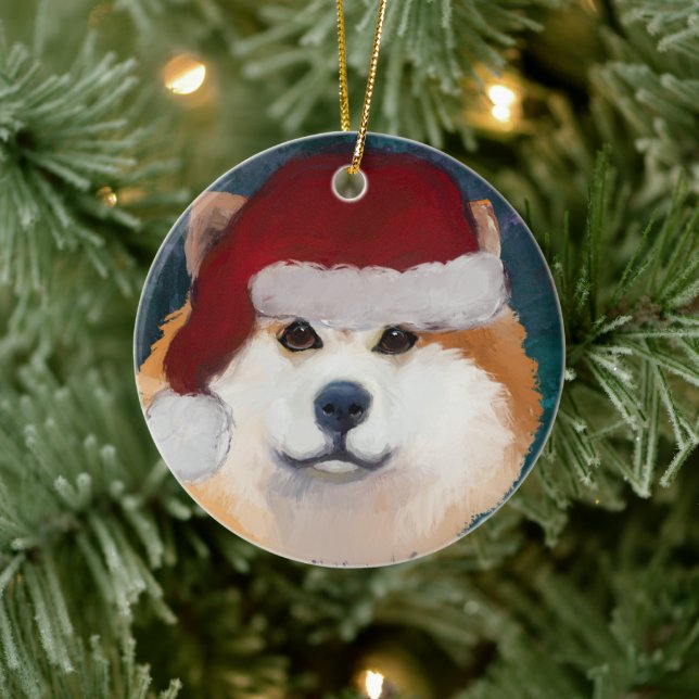 AKITA       CERAMIC TREE DECORATION (Tree)
