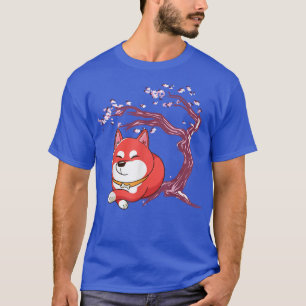 Akita Cherry Blossom Sakura Tree Akita Inu Akita D T-Shirt