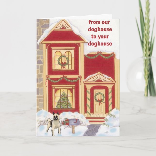 Akita Christmas Card (Front)