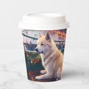 Akita Christmas Cruise: Pawsome Holiday Delight Paper Cups