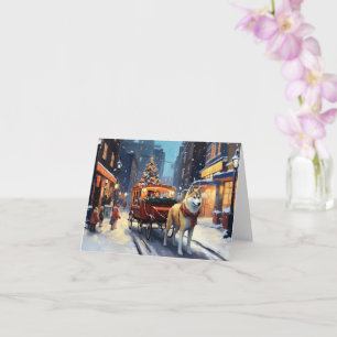 Akita Christmas Festive Season Card