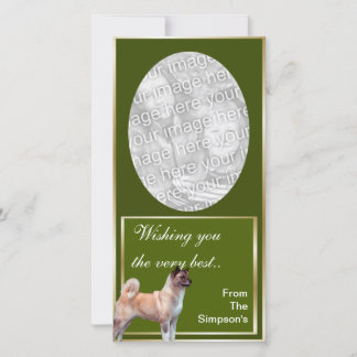 Akita Christmas Photocard Holiday Card
