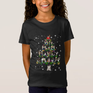 Akita Christmas Tree Covered By Flashli T-Shirt