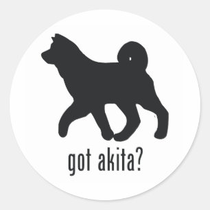 Akita Classic Round Sticker