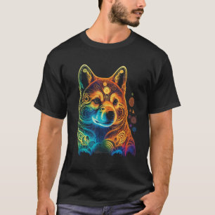 Akita Colorful Pop Art Splash Art Tie Dye Rainbow T-Shirt