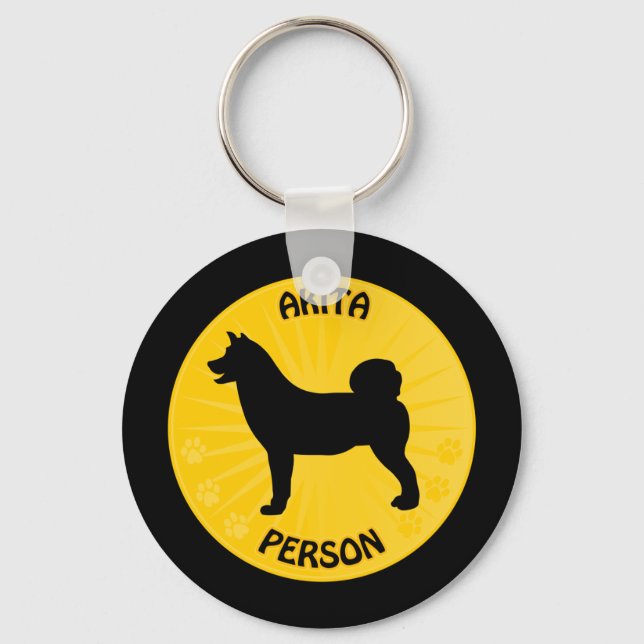 Akita Crossing [Xing] Key Ring (Front)