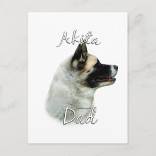 Akita Dad 2 Postcard