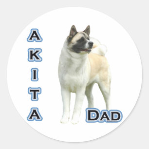 Akita Dad 4 - Sticker