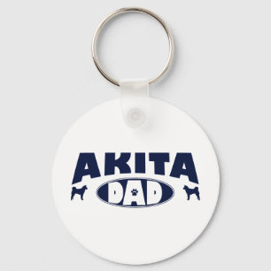 Akita Dad Key Ring