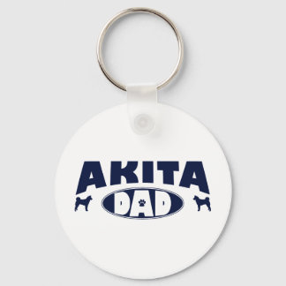 Akita Dad Key Ring