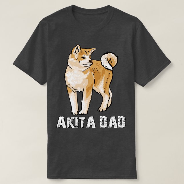 Akita Dad T-Shirt (Design Front)