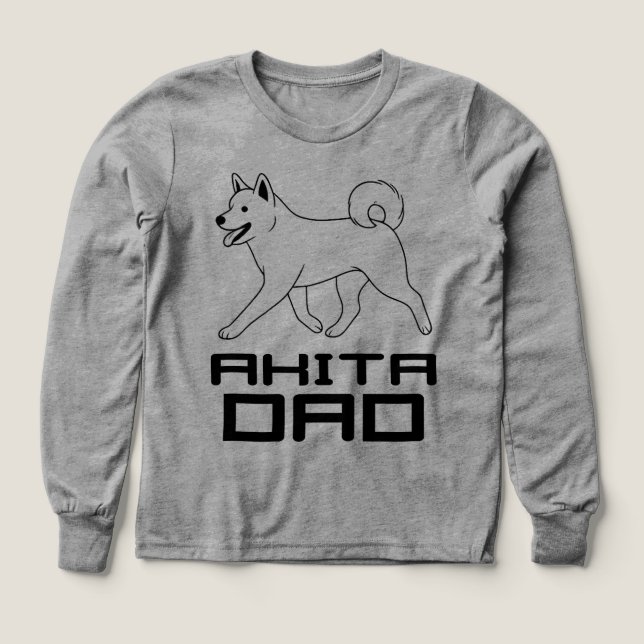  Akita Dad T-Shirt (Design Front)