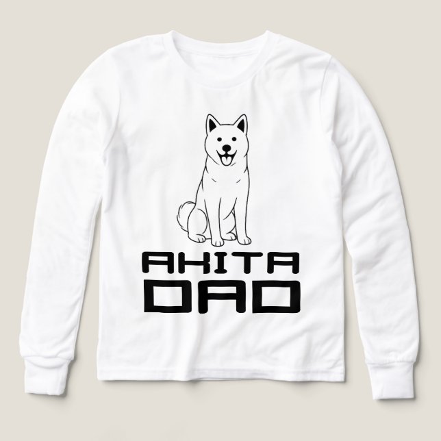  Akita Dad T-Shirt (Design Front)