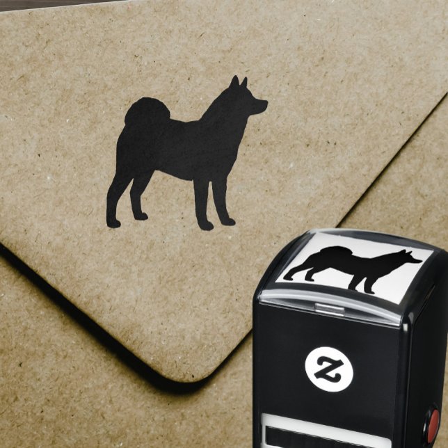 Akita Dog Breed Silhouette Self-Inking Stamp (Creator Uploaded)