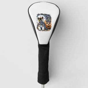 Akita Dog Halloween Square Golf Head Cover
