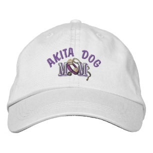 Akita Dog MOM Embroidered Hat