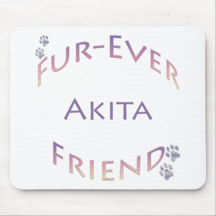 Akita Furever Mouse Pad
