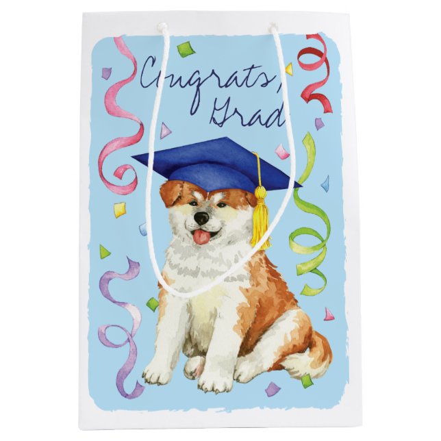 Akita Graduate Medium Gift Bag (Front)
