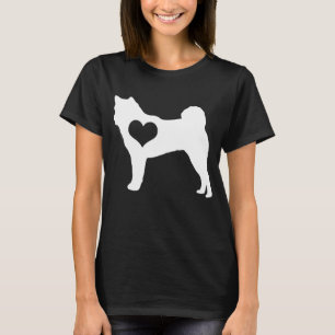 Akita Heart Dark T-Shirt
