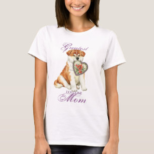 Akita Heart Mum T-Shirt