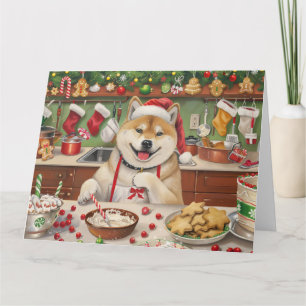 Akita Holiday Baking: Festive Christmas Card