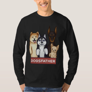 Akita Husky Doberman And Chihuahua Stand On Thei T-Shirt