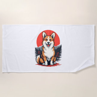 Akita Inu Dog Beach Towel