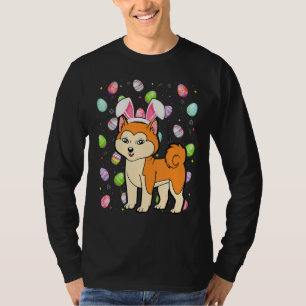 Akita Inu Dog Easter Egg  Funny Akita Inu Easter S T-Shirt